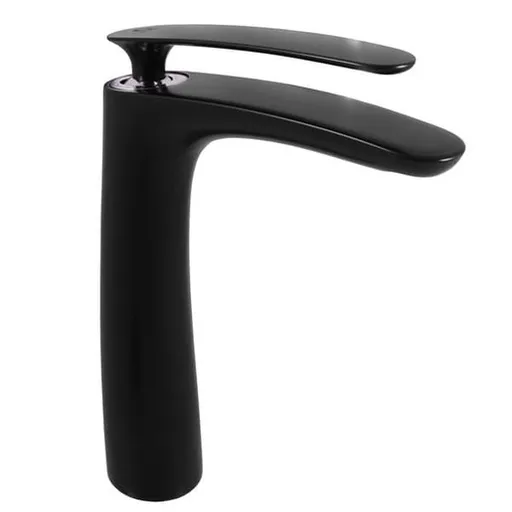 RAV SLEZÁK Tigris umývadlová batéria bez výpuste čierna matná/chróm TG130.5CMATC