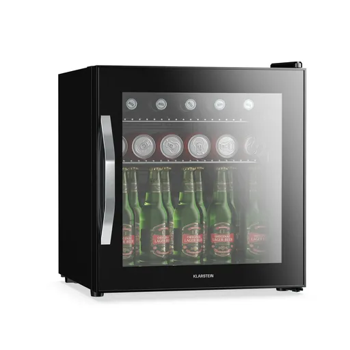 Klarstein Beersafe chladnička na nápoje so zrkadlovými sklenenými dverami | 44 x 48 cm | Vnútorné LED osvetlenie