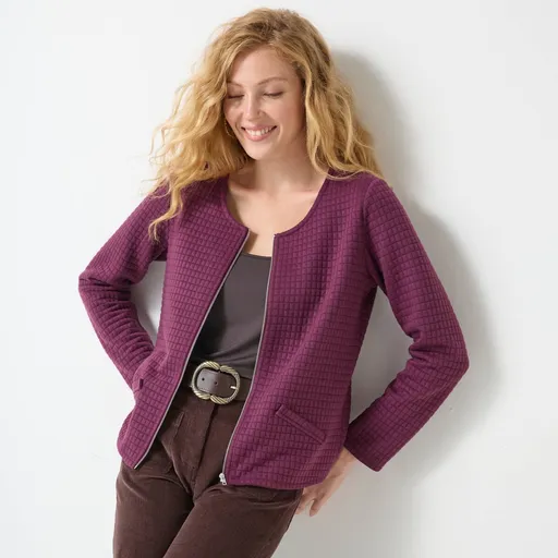 Prešívaná bunda na zips