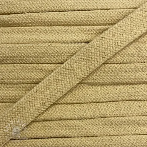 Bavlnená šnúra plochá 13 mm light yellow
