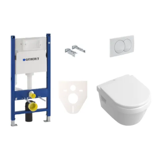 Cenovo zvýhodnený závesný WC set Geberit + WC Villeroy & Boch Omnia Architectura SIKOGES5B0