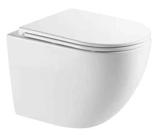 OLSEN SPA - Závesné WC ARCO RIMLESS sa SLIM sedadlom Soft-close OLKLT046E