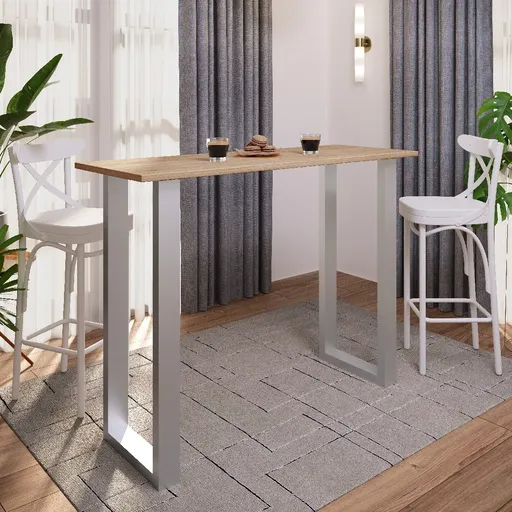 Barový stůl VCM „Xona 140x50“, dub sonoma