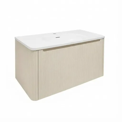 Kúpeľňová skrinka s umývadlom Naturel Austen 79x47,5x45 cm clear brown mat AUSTEN80CB