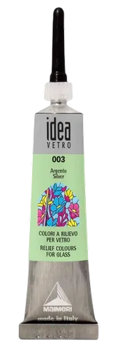 MAIMERI VETRO RILIEVO - Kontúra na sklo (003 - silver, 20 ml)