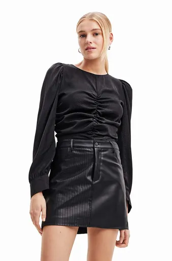 Blúzka Desigual 23WWBW32 WOMAN WOVEN BLOUSE LONG SLEEVE