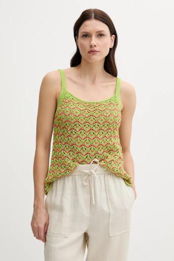 Bavlnený top United Colors of Benetton zelená farba, 1498EH01D