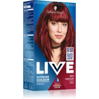 Schwarzkopf LIVE Intense Colour permanentná farba na vlasy odtieň 043 Red Passion 1 ks