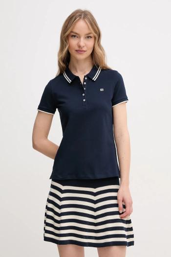 Polo tričko Tommy Hilfiger dámske, tmavomodrá farba, WW0WW44517