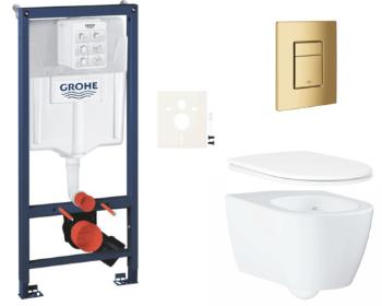 Závesný wc set do ľahkých stien / predstenová montáž GROHE Essence SIKOGRSESSCGL0