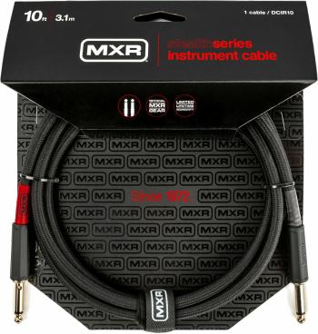 Dunlop MXR DCIR10 Stealth 3,1 m Rovný - Rovný Nástrojový kábel