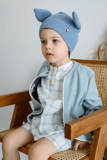 Detská bavlnená čiapka Jamiks NORI biela, z tenkej pleteniny, bavlnená, JWH106