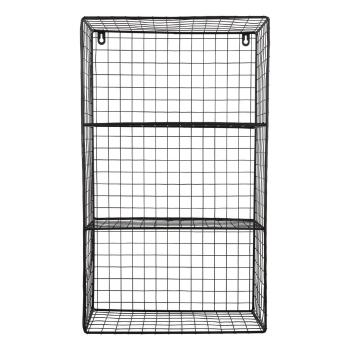 Fekete többszintes acél fali polc 60 cm Reja – PT LIVING