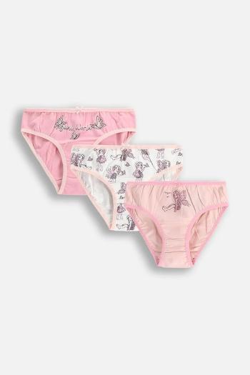 Detské nohavičky Coccodrillo 3-pak ružová farba, PANTS