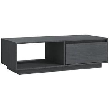 SHUMEE Konferenčný stolík sivý 110 × 50 × 33,5 cm masívna borovica, 809884