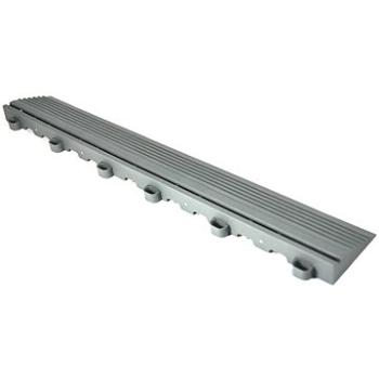 Swisstrax, nájazdová hrana 40 cm s okami, farba Slate Grey, sivá (11001004A)