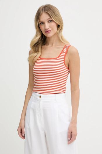 Top Tommy Hilfiger oranžová farba, WW0WW45444
