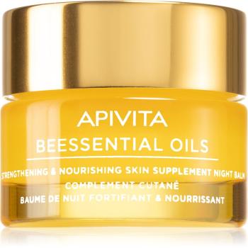 Apivita Beessential Oils Strengthening & Nourishing Night Balm nočný pleťový balzam pre výživu a hydratáciu 15 ml