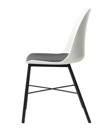 Jedálenská stolička Unique Furniture WHISTLER biela polyester 36611001