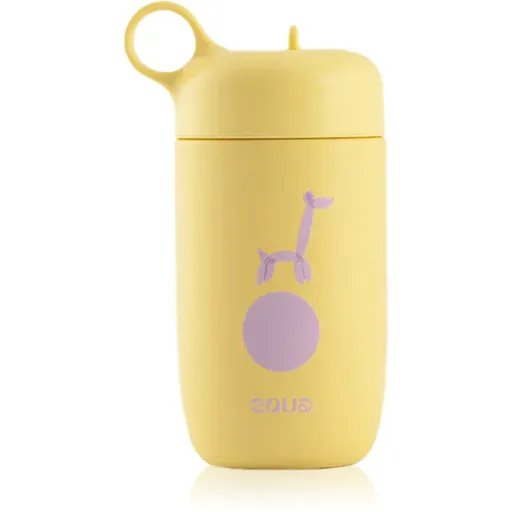 Equa Kids fľaša na vodu z nehrdzavejúcej ocele Giraffe 400 ml