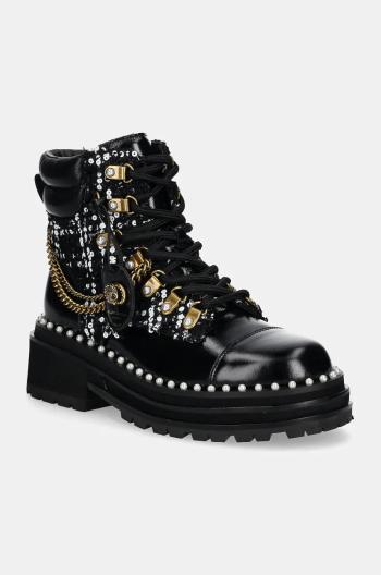 Kožené workery Kurt Geiger London Chelsea Combat Boot dámske, čierna farba, na platforme, 3423801619