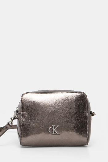 Kabelka Calvin Klein Jeans strieborná farba, K60K612728