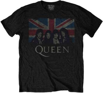 Queen Ing Vintage Union Jack Unisex Black XL