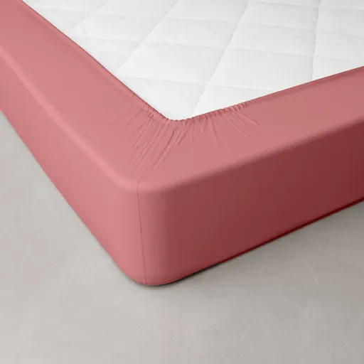 Jednofarebná perkálová napínacia plachta, hĺbka rohov 40 cm