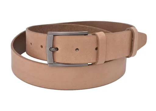 Pánsky kožený opasok 754-35-13 béžový pracka Alfred