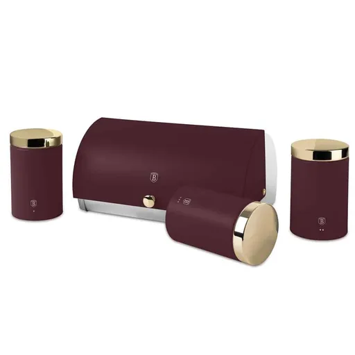 BerlingerHaus Chlebník a súprava dóz na potraviny Leonardo, 1+3 ks