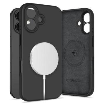 Tech-Protect Liquid Silicone MagSafe kryt na iPhone 16, čierny