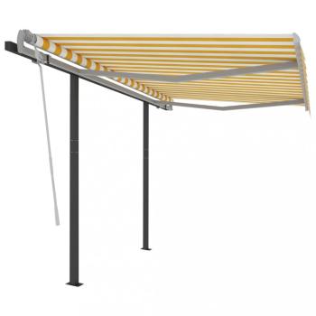 Ručne zaťahovacia markíza so stĺpikmi 350x250 cm Dekorhome