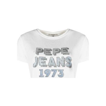 Pepe jeans  PL504817 | Bibiana  Tričká s krátkym rukávom Biela