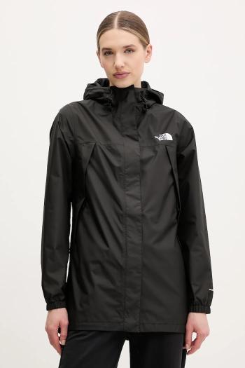 Bunda The North Face Antora Rain dámska, čierna farba, prechodná, NF0A8BKCJK31