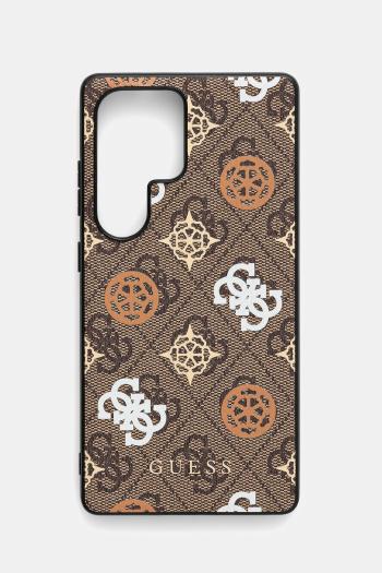 Puzdro na mobil Guess Samsung Galaxy S25 Ultra hnedá farba, GUHMS25LP4PWPW