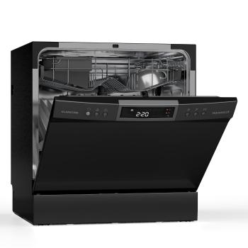 Klarstein Havasia UV 8 Neo, stolná umývačka riadu, 1380 W, UV-svetlo, voľne stojaca/na zabudovanie