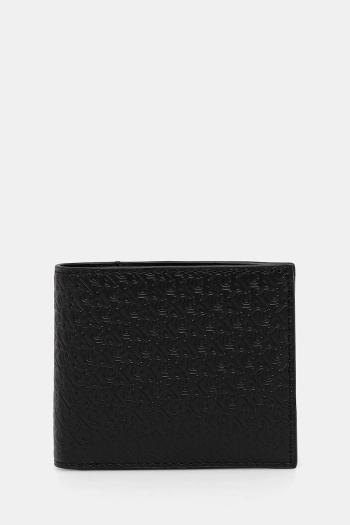 Kožená peňaženka Calvin Klein čierna farba, LV04G1085G