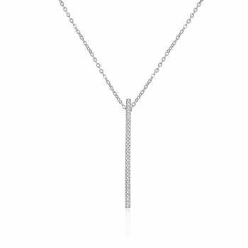 Agato Elegantný strieborný náhrdelník pre ženy AGT-N037W