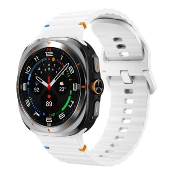 WAVY Silikónový remienok pre Samsung Galaxy Watch Ultra 47mm biely