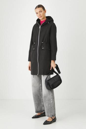Bunda parka Medicine dámska, čierna farba, prechodný, oversize