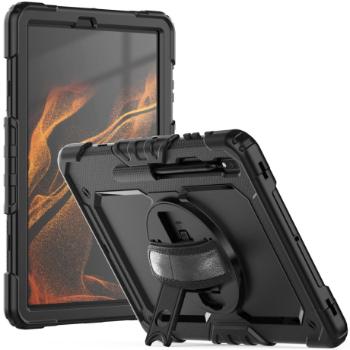 Tech-Protect Solid 360 kryt na Samsung Galaxy TAB S7 Plus / S8 Plus / S7 FE 12.4'', čierny (TEC929032)