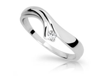 Cutie Diamonds Jemný prsteň z bieleho zlata s diamantmi DZ6886-1853-10-X-2 54 mm