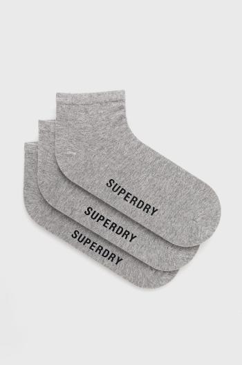 Ponožky Superdry pánske, šedá farba