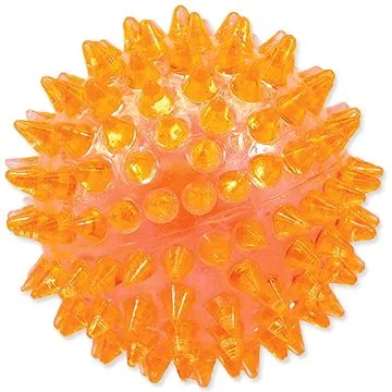 DOG FANTASY hračka loptička pískacia oranžová 6 cm (8595091781201)