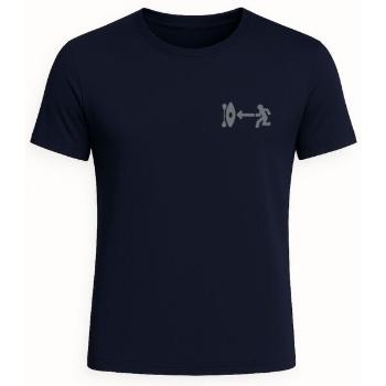 EG DERMIS S/S Férfi lycra póló, sötétkék, méret