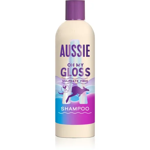 Aussie Oh My Gloss Shampoo šampón na lesk a hebkosť vlasov 300 ml