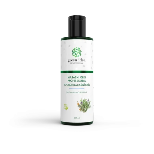 Alpská relaxačná zmes masážny olej 200 ml - Green idea