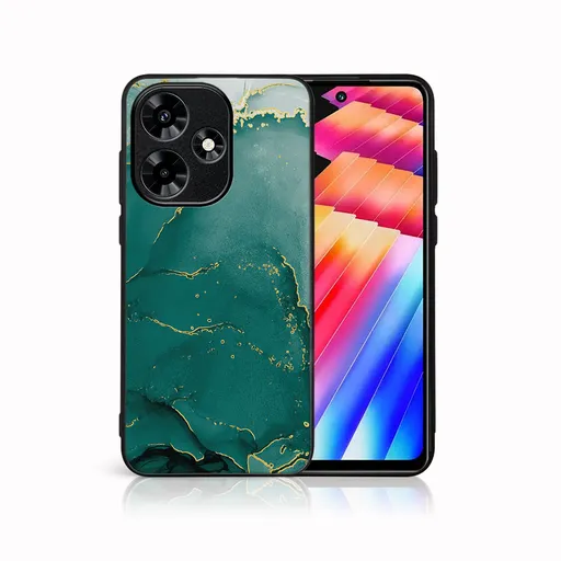 MY ART Ochranný kryt pre Infinix Hot 30 GREEN MARBLE (145)