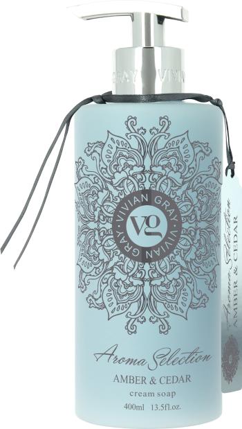 Vivian Gray Krémové tekuté mydlo na ruky Aroma Selection Amber & Cedar (Cream Soap) 400 ml