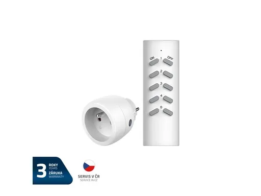Zásuvka bezdrôtová GETI RCS112 1+1